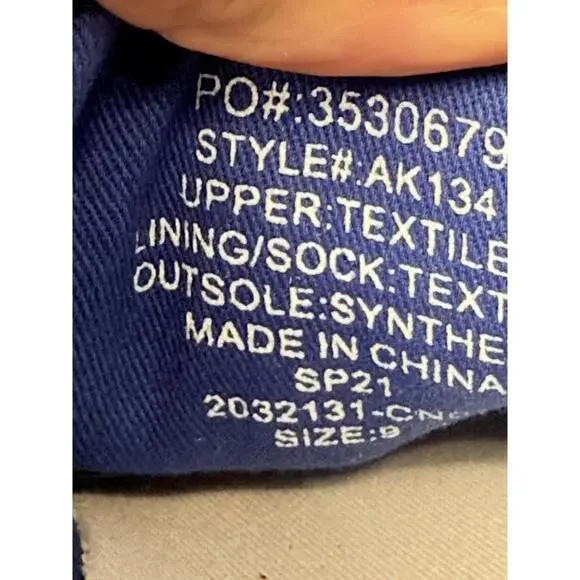 NWT J. Crew Blue Floral Canvas Lace Up Casual Sneakers Shoes Size 9 - Picture 8 of 10